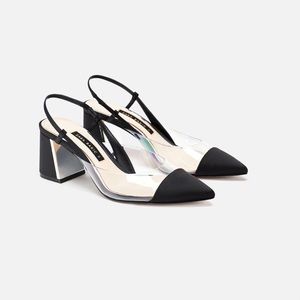Zara pointed cap heels